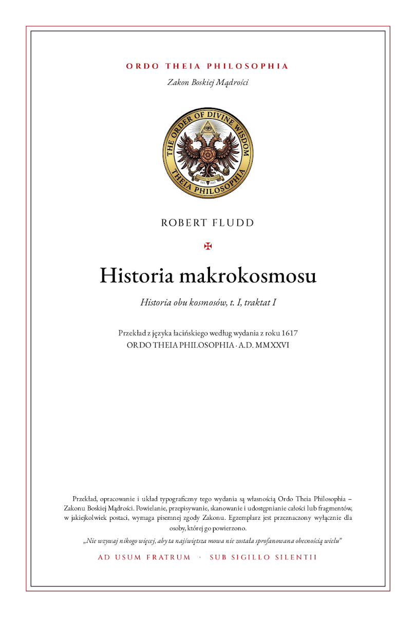 Pierwsza strona: Historia makrokosmosu – Robert Fludd