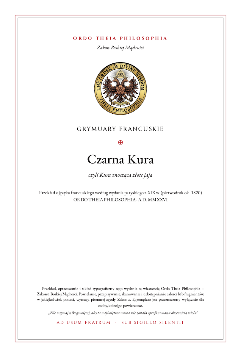 Pierwsza strona: Czarna Kura – Anonim