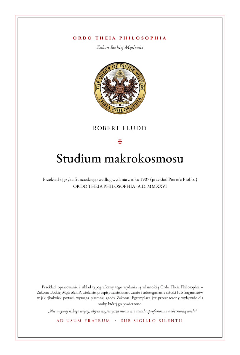 Pierwsza strona: Studium makrokosmosu – Robert Fludd