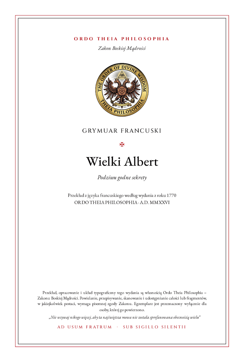 Pierwsza strona: Wielki Albert – Anonim