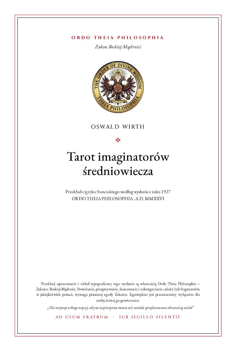 Pierwsza strona: Tarot imaginatorów średniowiecza – Oswald Wirth