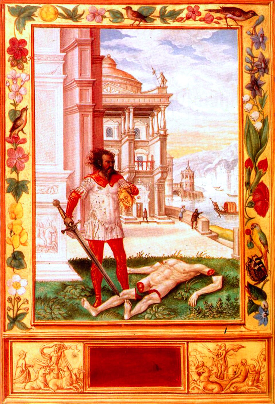 Ścięcie króla - mortificatio, „Splendor Solis”, 1582, British Library