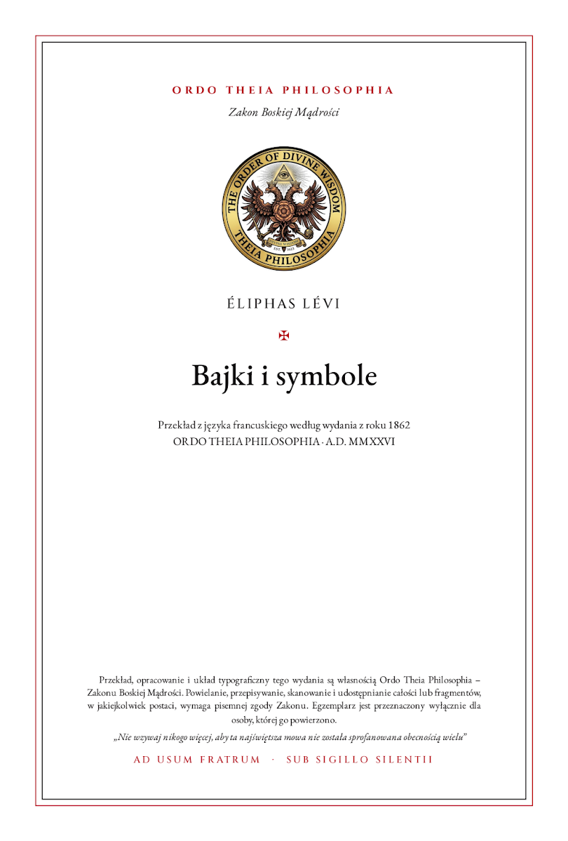 Pierwsza strona: Bajki i symbole – Éliphas Lévi