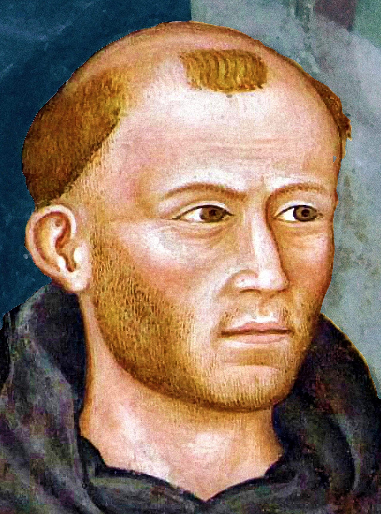Wizerunek Mistrza Eckharta na XIV-wiecznym fresku - domena publiczna