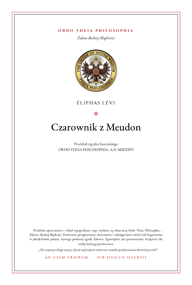 Pierwsza strona: Czarownik z Meudon – Éliphas Lévi