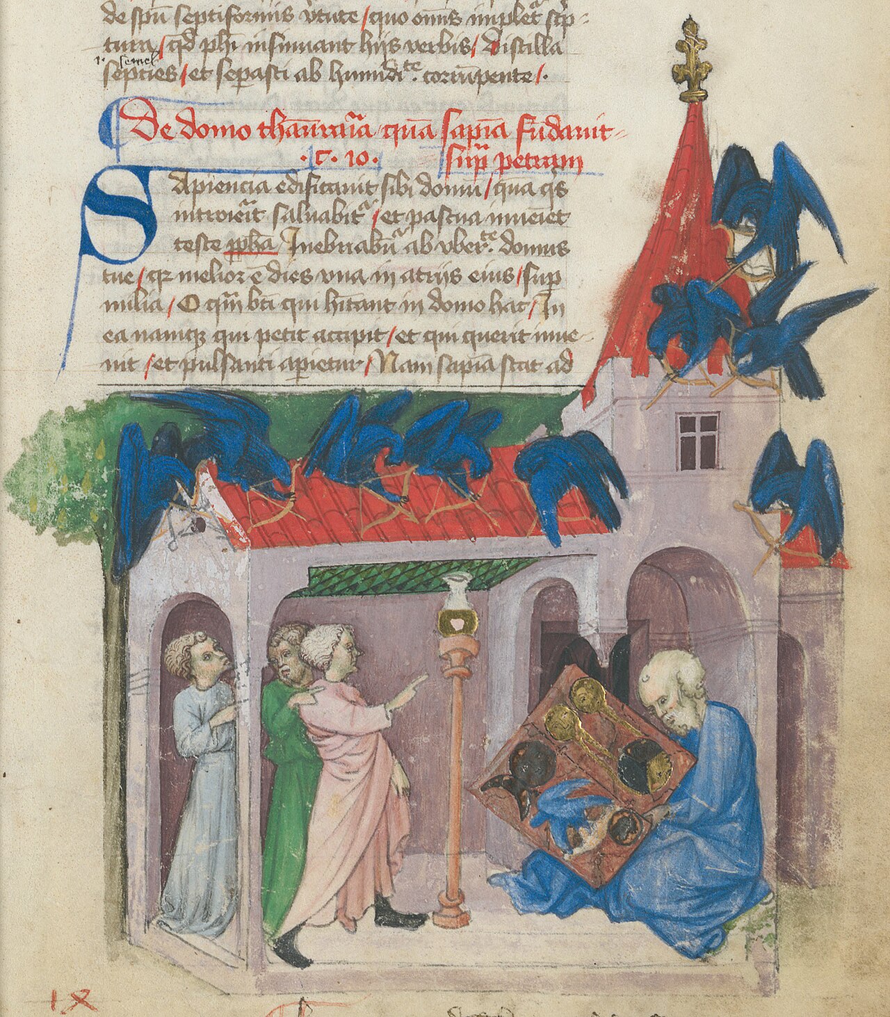 Budowa domu mądrości, „Aurora consurgens”, XV w., Zentralbibliothek Zürich